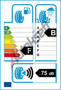 EU ttek - Valiv odpor: F | Zbr na mokru: B | Hlunost: 75db