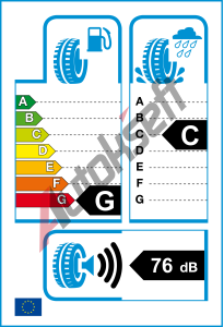 EU ttek - Valiv odpor: G | Zbr na mokru: C | Hlunost: 76db